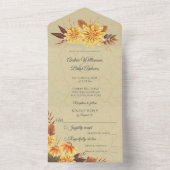 Herbstmaus mit Folien All In One Einladung (Innen Boden)