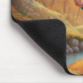 Herbstmäuse mit gemütlichem Pullover und Blätter M Mousepad (Ecke)