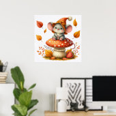 Herbstmausposter Poster (Heimbüro)