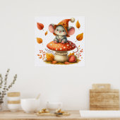 Herbstmausposter Poster (Küche)