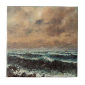 Herbstmeer - Gustave Courbet Fliese (Vorderseite)