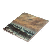 Herbstmeer - Gustave Courbet Fliese (Seite)