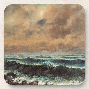 Herbstmeer - Gustave Courbet Getränkeuntersetzer