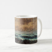 Herbstmeer - Gustave Courbet Kaffeetasse (VorderseiteRechts)