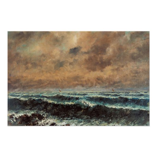 Herbstmeer - Gustave Courbet Poster (Vorderseite)