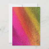 Herbstmehrfarbige Hochzeiten Einladung (Rückseite)