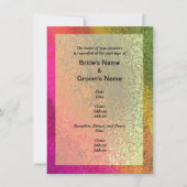 Herbstmehrfarbige Hochzeiten Einladung (Vorderseite)