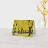 Herbstmerkarte Karte (Gelbe Blume)