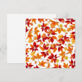Herbstmitte Feiertagskarte (Vorne/Hinten)