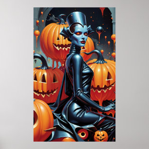Herbstmode-Wochenend-Hexenkönigin Poster