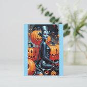 Herbstmode-Wochenende-Hexenkönigin Postkarte (Stehend Vorderseite)