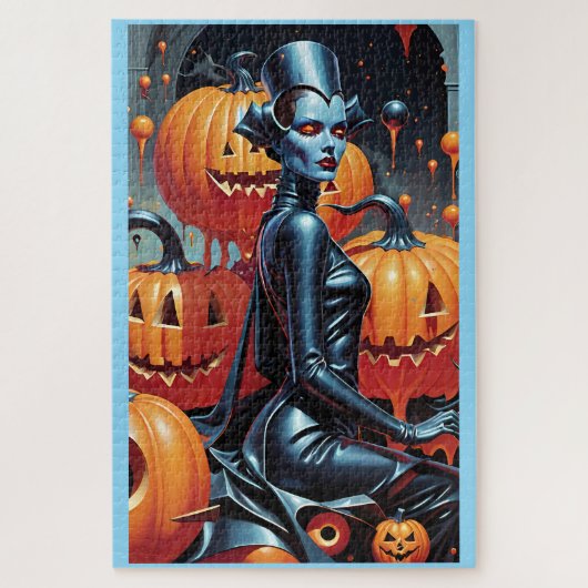Herbstmode-Wochenende-Hexenkönigin Puzzle (Vertikal)