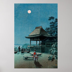 Herbstmond am Ishiyama Temple von Tsuchiya Koitsu Poster