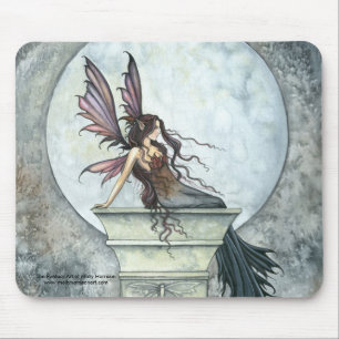 Herbstmond Feen-Mauspad Feen Kunst Mousepad