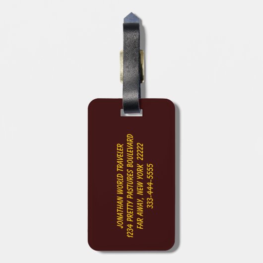 Herbstmond Gepäckanhänger (Rückseite vertikal)