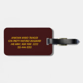 Herbstmond Gepäckanhänger (Rückseite horizontal)