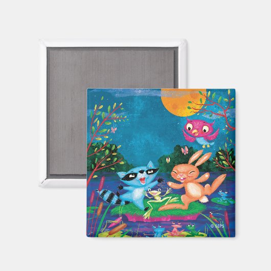 Herbstmond Magnet (Vorderseite/Rückseite)