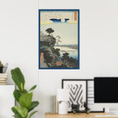 Herbstmond über Ishiyama Tempel Poster (Heimbüro)