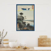 Herbstmond über Ishiyama Tempel Poster (Küche)