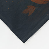 Herbstmondlicht Pumpkin Blanket - Gemütliches Herb Fleecedecke (Ecke)