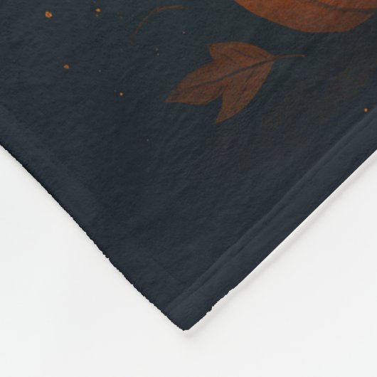 Herbstmondlicht Pumpkin Blanket - Gemütliches Herb Fleecedecke (Ecke)