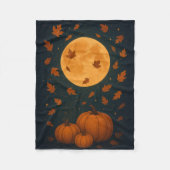 Herbstmondlicht Pumpkin Blanket - Gemütliches Herb Fleecedecke (Vorderseite)