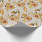 Herbstmood Acorn Geschenkpapier (Ecke)