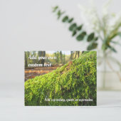 Herbstmoos in goldener Sonne - Personalisiert Postkarte (Stehend Vorderseite)