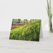 Herbstmoos in Sunshine - Custom Birthday Card