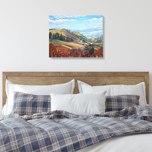 Herbstmoose Landschaftsmalerei Kunstdrucke Leinwanddruck (Insitu (Schlafzimmer))