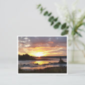 Herbstmorgen an der Maine-Küste Postkarte (Stehend Vorderseite)