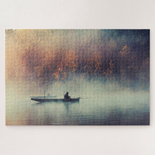 Herbstmorgen Angel Escape zum See Puzzle