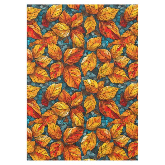 Herbstmosaikmuster Tischdecke (Vorderseite)