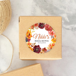 Herbstmotiv Gefälligkeitsaufkleber Runder Aufkleber