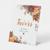 Herbstmotive für Pedestal-Zeichen Sockelschild (Vorderseite)