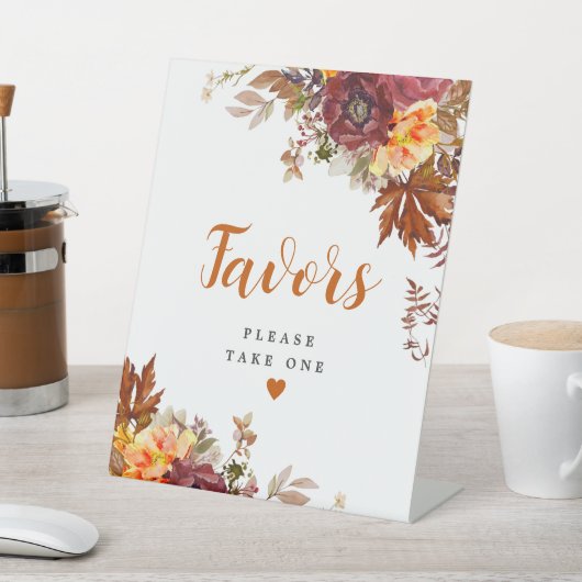 Herbstmotive für Pedestal-Zeichen Sockelschild (In SItu)