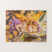 Herbstmühle mit Igel Puzzle (Horizontal)