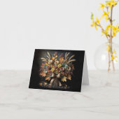 Herbstmummkarte Karte (Gelbe Blume)