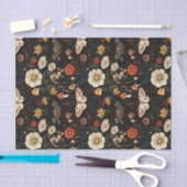 Herbstmuschel und Blume fallen Seidenpapier (Handwerk)