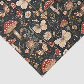 Herbstmuschel und Blume fallen Seidenpapier (Ausschnitt)