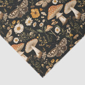 Herbstmuschel und Blume fallen Seidenpapier (Ausschnitt)