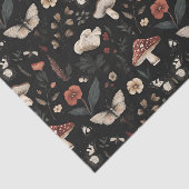 Herbstmuschel und Blume fallen Seidenpapier (Ausschnitt)