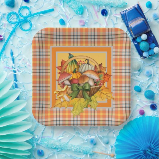 Herbstmuscheln Pappteller (Party)