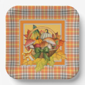 Herbstmuscheln Pappteller (Vorderseite)