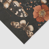 Herbstmuscheln und Blume fallen fallen Seidenpapier (Ausschnitt)