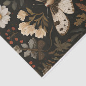 Herbstmuscheln und Blume fallen fallen Seidenpapier (Ausschnitt)