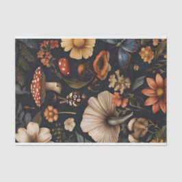 Herbstmuscheln und Blume fallen fallen Seidenpapier