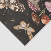 Herbstmuscheln und Blume fallen fallen Seidenpapier (Ausschnitt)