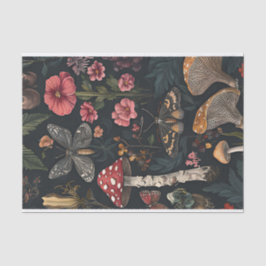 Herbstmuscheln und Blume fallen fallen Seidenpapier