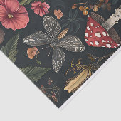 Herbstmuscheln und Blume fallen fallen Seidenpapier (Ausschnitt)